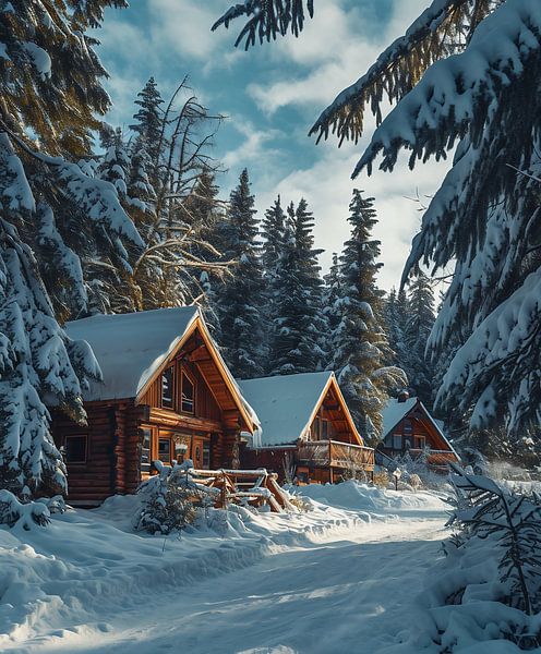 Winterlandschaft von fernlichtsicht