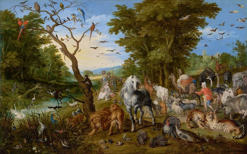 Der Einzug der Tiere in die Arche Noah Jan Brueghel der ltere