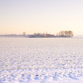 Winterlandschap Nederland van Visiting The Dutch Countryside