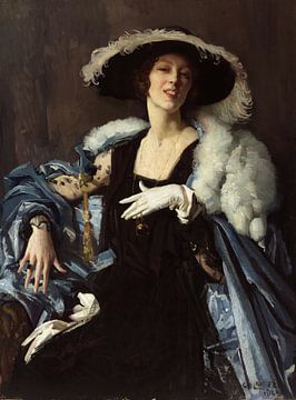 George Lambert, De witte handschoen, 1921 van Atelier Liesjes