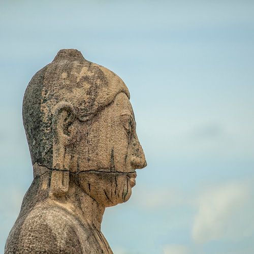 Kopf einer Buddha-Statue