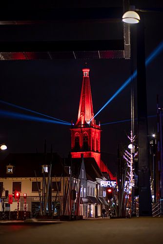 Stadslichten bij nacht