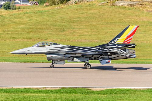 Belgisches F-16 Demo Team: "Gizmo" und sein Blizzard.