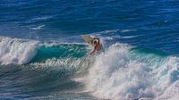 Surfen op Hookipa Beach, Maui, Hawaii