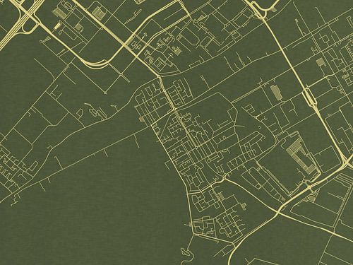 Kaart van Aalsmeer in Groen Goud