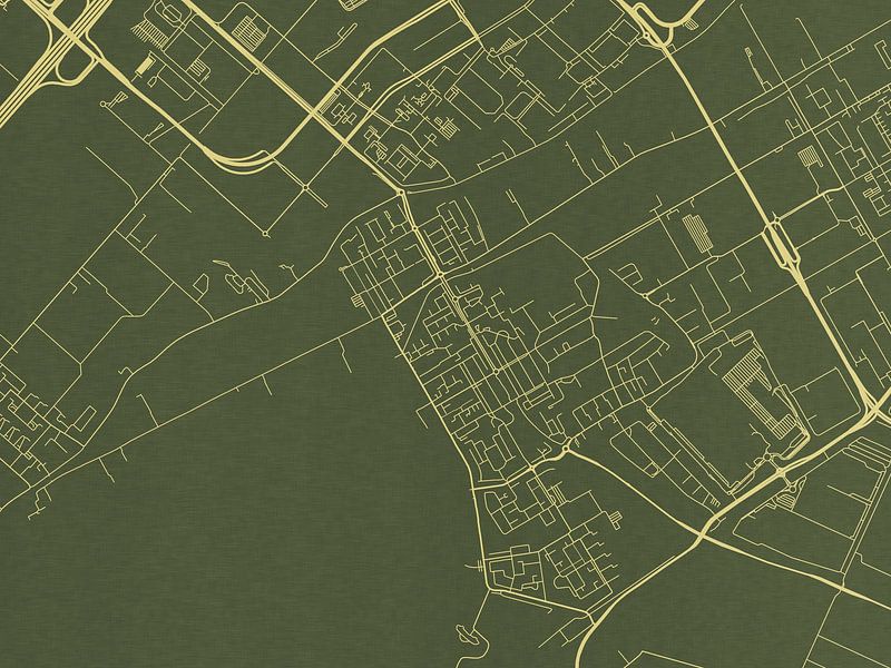 Kaart van Aalsmeer in Groen Goud van De Kaartenwinkel