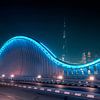 Meydan Bridge Beyond Burj Khalifa by Michael van der Burg