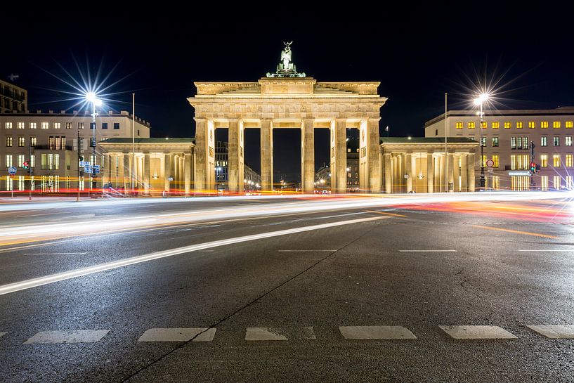 Brandenburger Tor bei Nacht von Frank Herrmann
