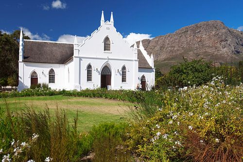 Kaaps-Hollandse kerk in het zuiden van Zuid-Afrika
