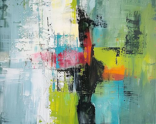 Bright Abstract Shapes by Eye catching paintings