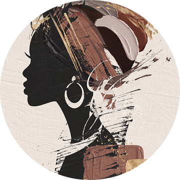 Traditional beautiful African Woman van ArtStudioMonique