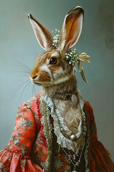 Portrait of a Wonderful Rabbit by But First Framing