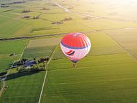 Sunset from a Hot Air Balloon over the Genemuiden Polder