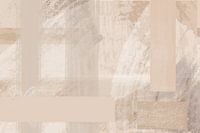 Peinture abstraite tons de terre