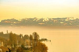 Bodensee und Schweizer Alpen