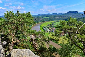 View of the Elbe from the Bastei Pic 1.0