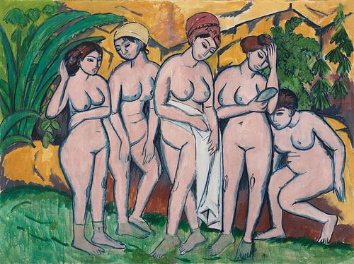 Vrouwen in bad, Ernst Ludwig Kirchner