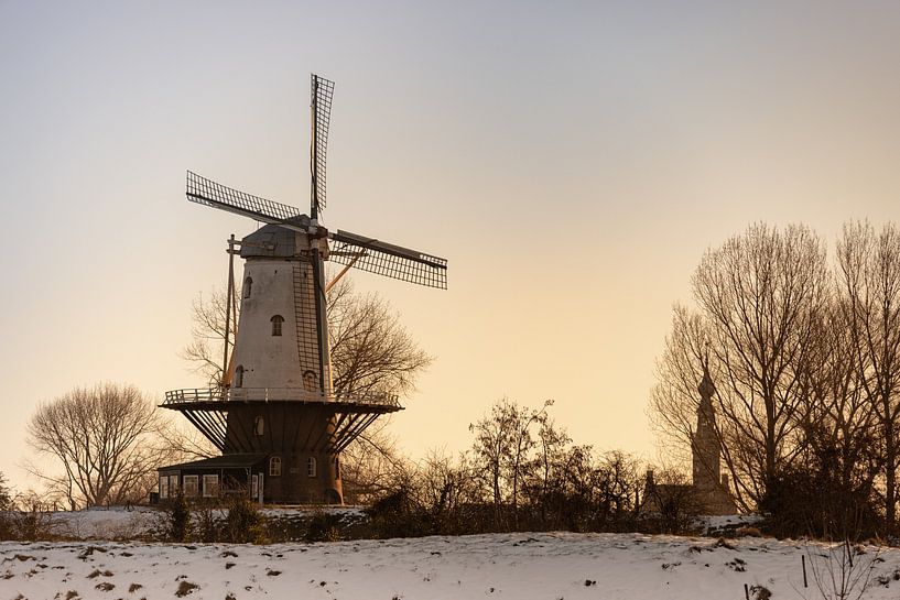 Wintermühle De Koe von Percy's fotografie