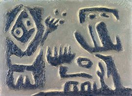 Dialogue (thème de Gilgamesh), WILLI BAUMEISTER, 1946 sur Atelier Liesjes