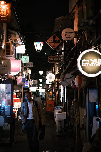 Late werkdag in Golden Gai - Tokyo