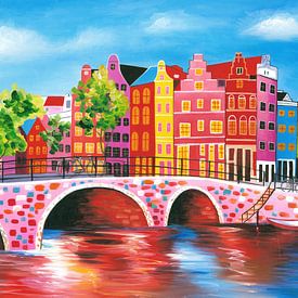 Peinture Amsterdam 2 sur Caprices d'Art
