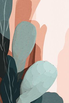 Cactus in Pastel van Patterns & Palettes