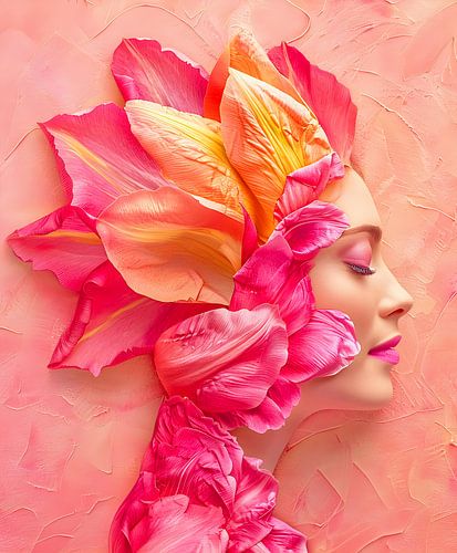 Tulpen Frau Porträt