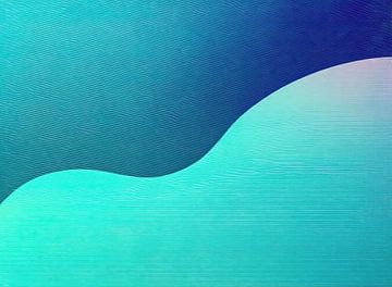 Blauw Turquoise van Modern Collection