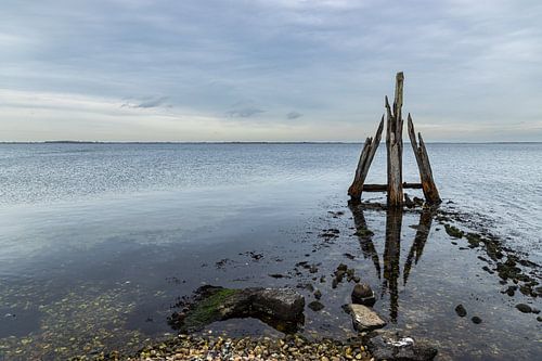 Ein Poller bei Brouwershaven.