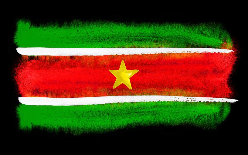 Drapeau national symbolique du Suriname par Achim Prill