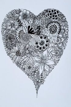 Zentangle Art Heart