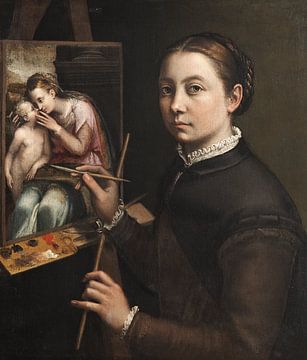 Self-portrait at the easel, Sofonisba Anguissola