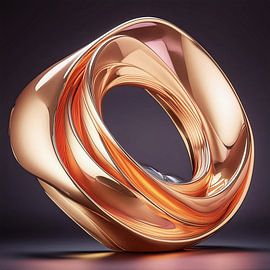 Glasmal met patroon