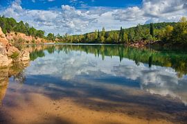 Lake near Vins sur Caramy in Provence verte by Tanja Voigt
