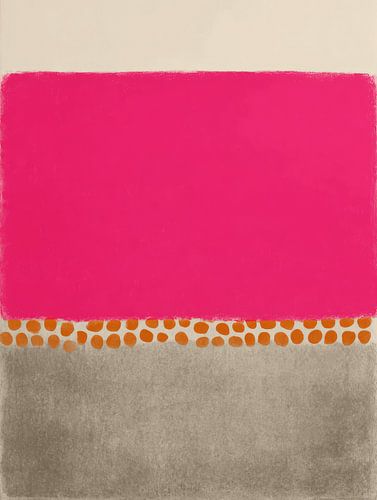 Verspielte abstrakte Komposition mit Neon-Akzent von Studio Allee