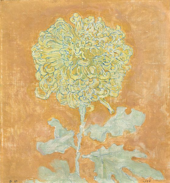 Chrysanthemum, Piet Mondrian by Masterful Masters