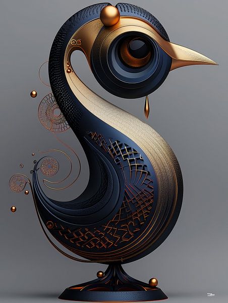 sculpture from animal and man by Gelissen Artworks