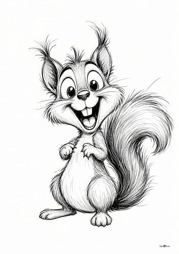 Cartoontje eekhoorn