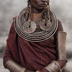 Porträt einer Massai-Frau um 1900 von Affect Fotografie