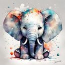 Chibi Elephant 1 by Johannas Art Creations thumbnail