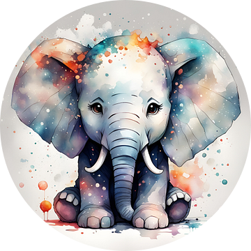 Chibi-olifant 1 van Johanna's Art