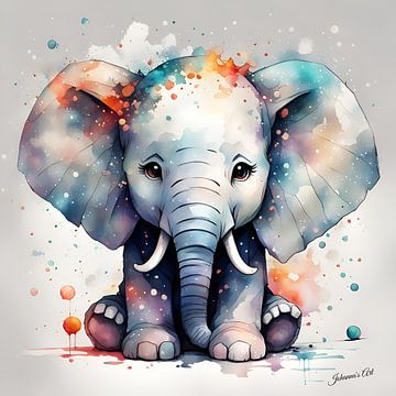 Chibi-Elefant 1 von Johanna's Art