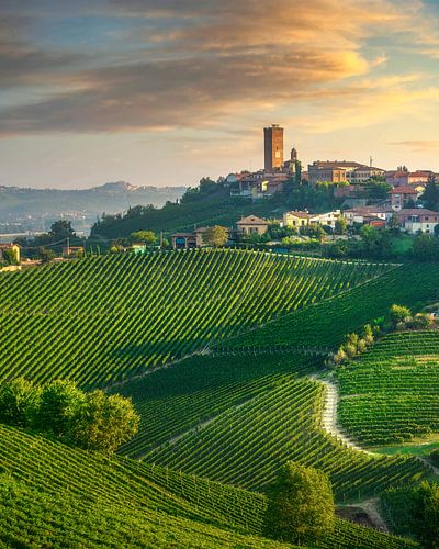 Village de Barbaresco et vignobles des Langhe, Italie