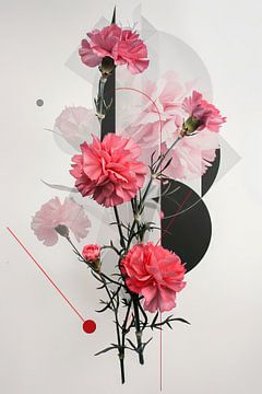 Anjers - Charmant bloemenkunstwerk van Felix Brönnimann