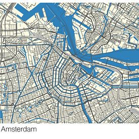 Het centrum van Amsterdam van CityMapper