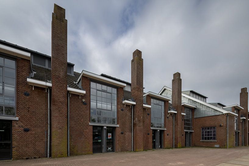 Chimneys at the back of the Wagenwerkplaats by Thijs Schouten