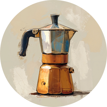 Koffie - Percolator - Basic naturel van Marianne Ottemann - OTTI