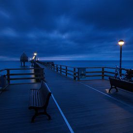 At night on the pier by Marko Sarcevic