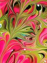 Softe Retro Bloem Marmer 3 van Sophie van Holland thumbnail