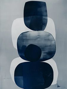 Indigo, modern und abstrakt